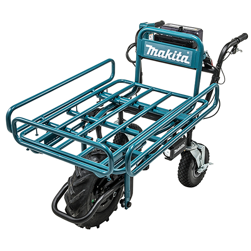 Makita Power-Assisted Wheelbarrow with Flatbed Tray - DCU180ZX1